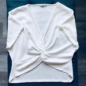 Zara white summer top - Size S